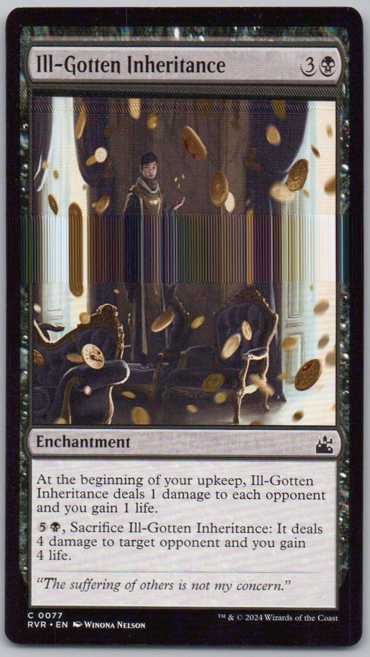 Ill-Gotten Inheritance 77 Normal Enchantment Card - Ravnica Remastered