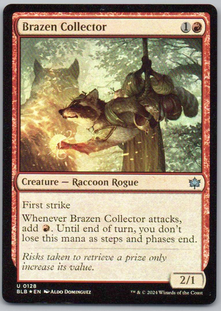 Brazen Collector 128 Normal Creature Card - Bloomburrow