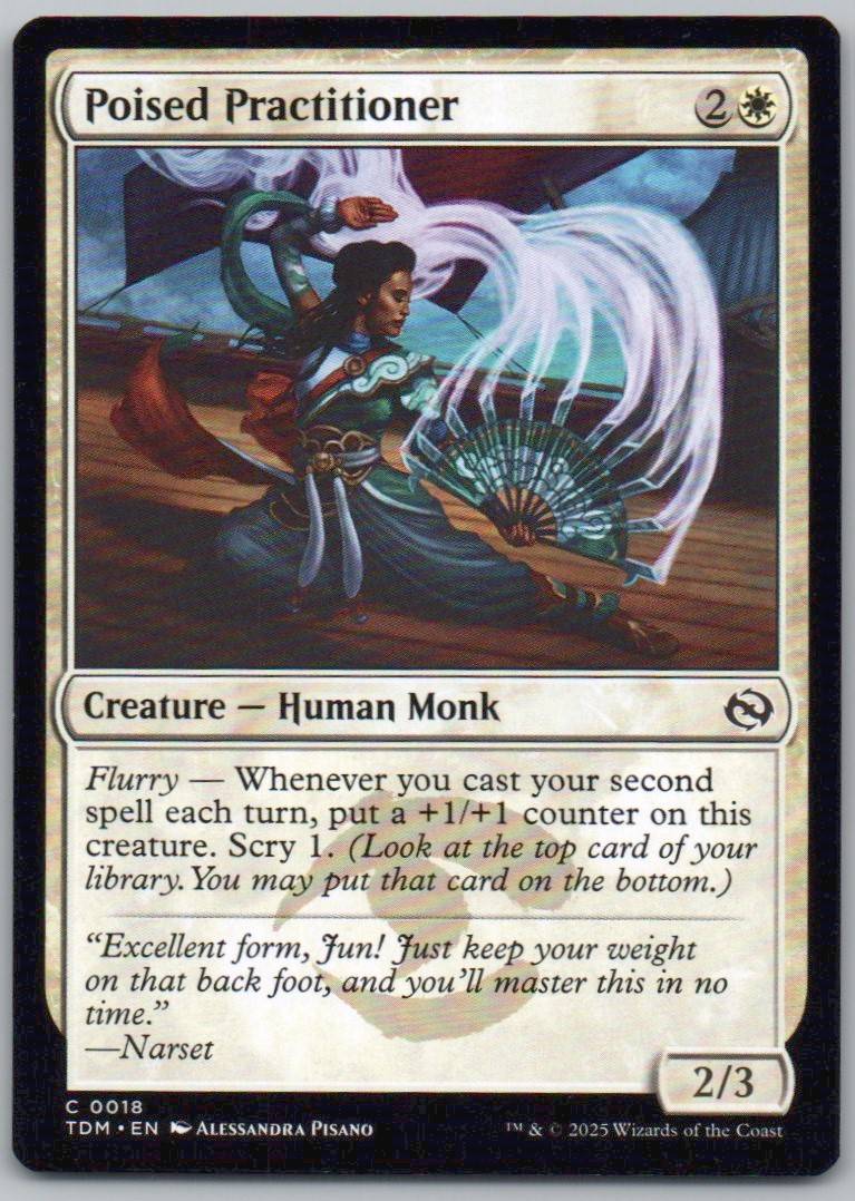 Poised Practitioner 18 Normal Creature Card - Tarkir: Dragonstorm
