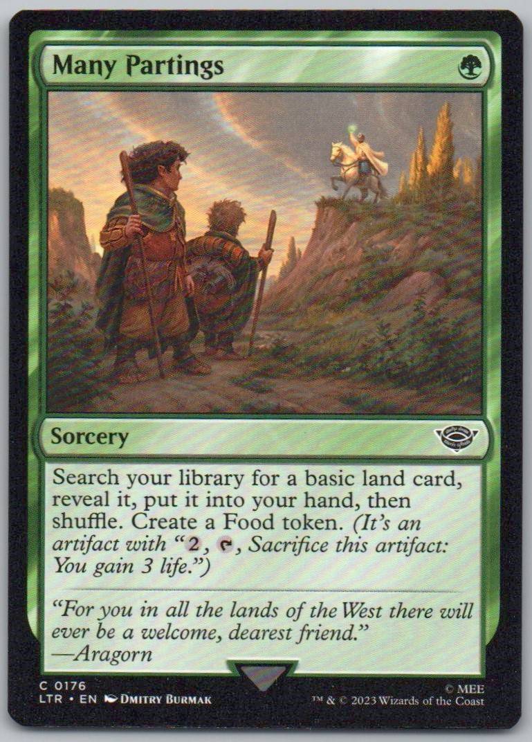 Many Partings 176 Normal Sorcery Card - Universes Beyond: The Lord of the Rings: Tales of Middle-earth