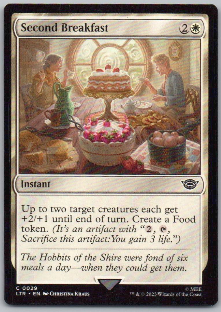 Second Breakfast 29 0 Instant Card - Universes Beyond: The Lord of the Rings: Tales of Middle-earth