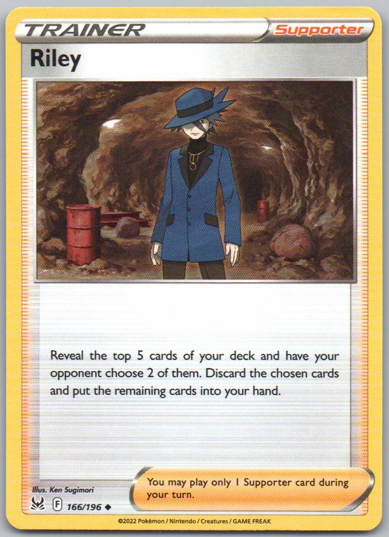 Riley 166 Normal Trainer Card - Lost Origin