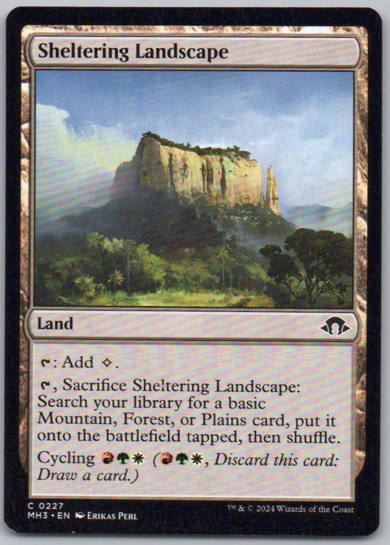 Sheltering Landscape 227 0 Land Card - Modern Horizons 3