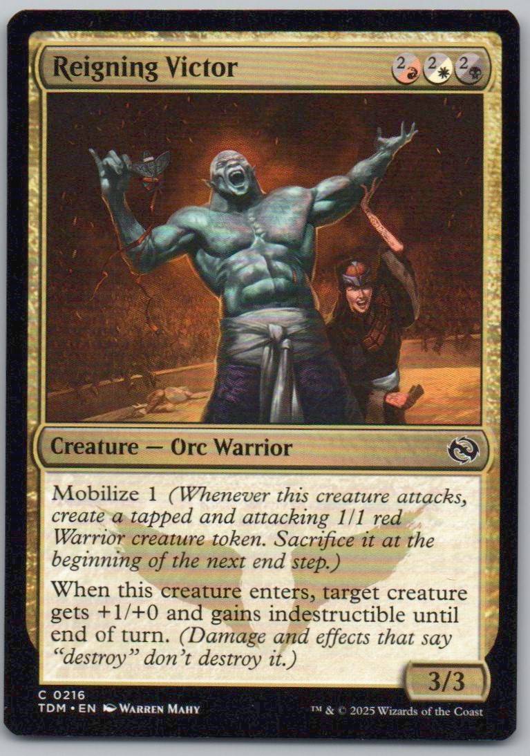 Reigning Victor 216 Normal Creature Card - Tarkir: Dragonstorm