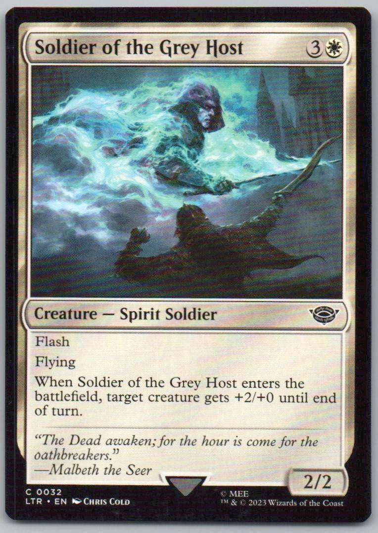 Soldier of the Grey Host 32 0 Creature Card - Universes Beyond: The Lord of the Rings: Tales of Middle-earth
