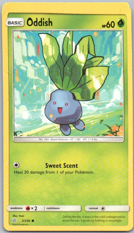 Oddish 002 Normal Grass Card - Cosmic Eclipse