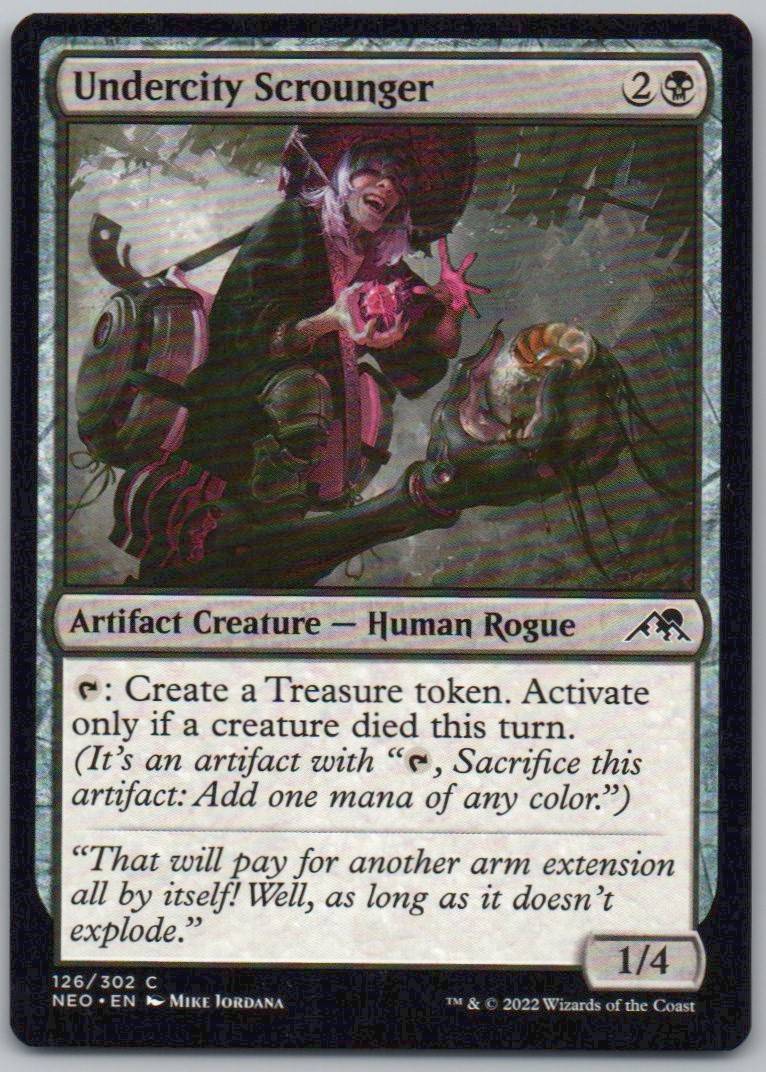 Undercity Scrounger 126 Normal Artifact Card - Kamigawa: Neon Dynasty