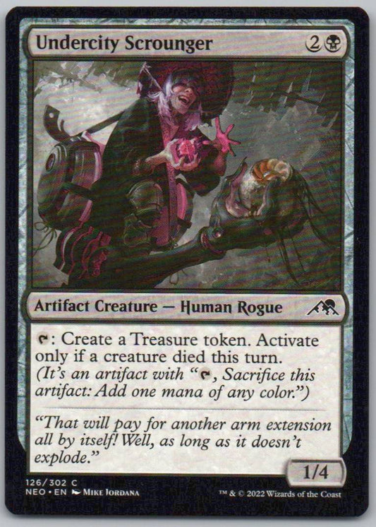 Undercity Scrounger 126 Normal Artifact Card - Kamigawa: Neon Dynasty