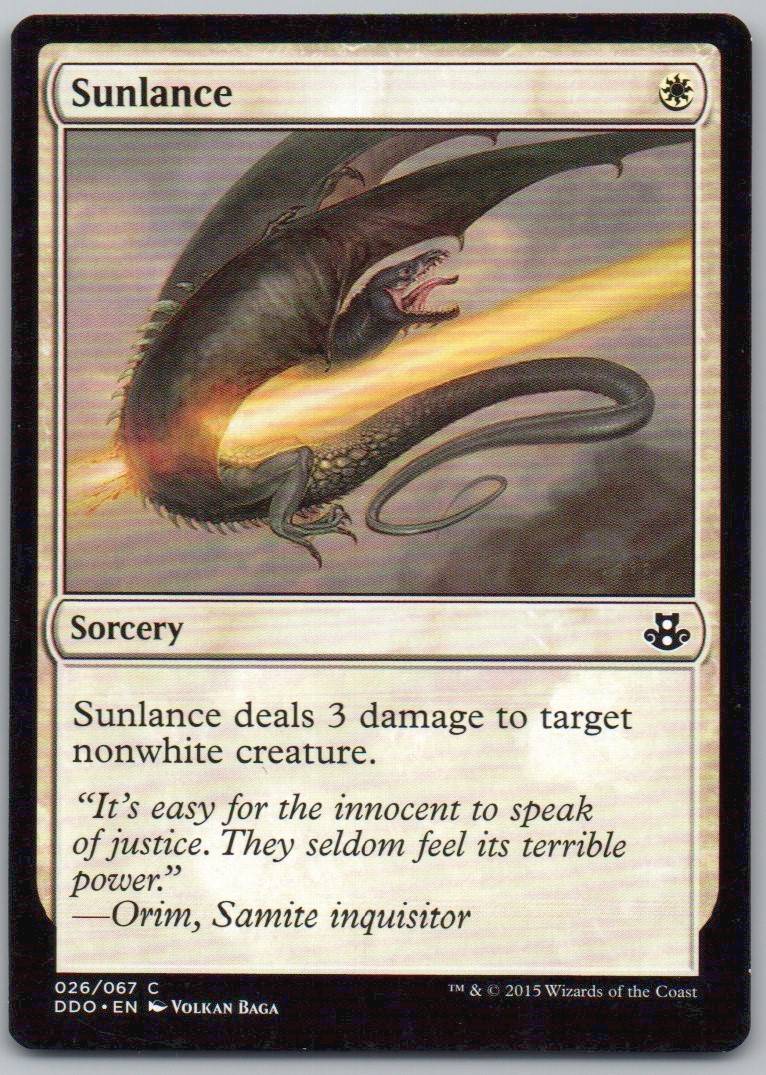 Sunlance 26 Normal Sorcery Card - Duel Decks: Elspeth vs. Kiora
