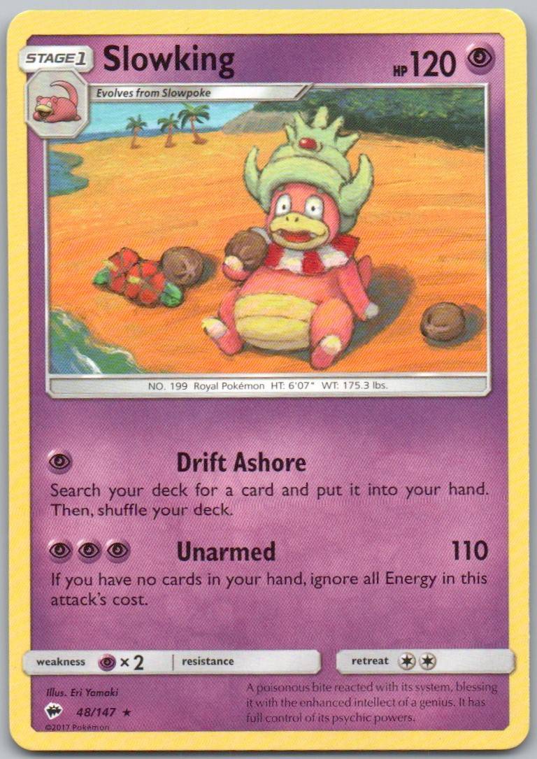 Slowking 48 Normal Psychic Card - Burning Shadows
