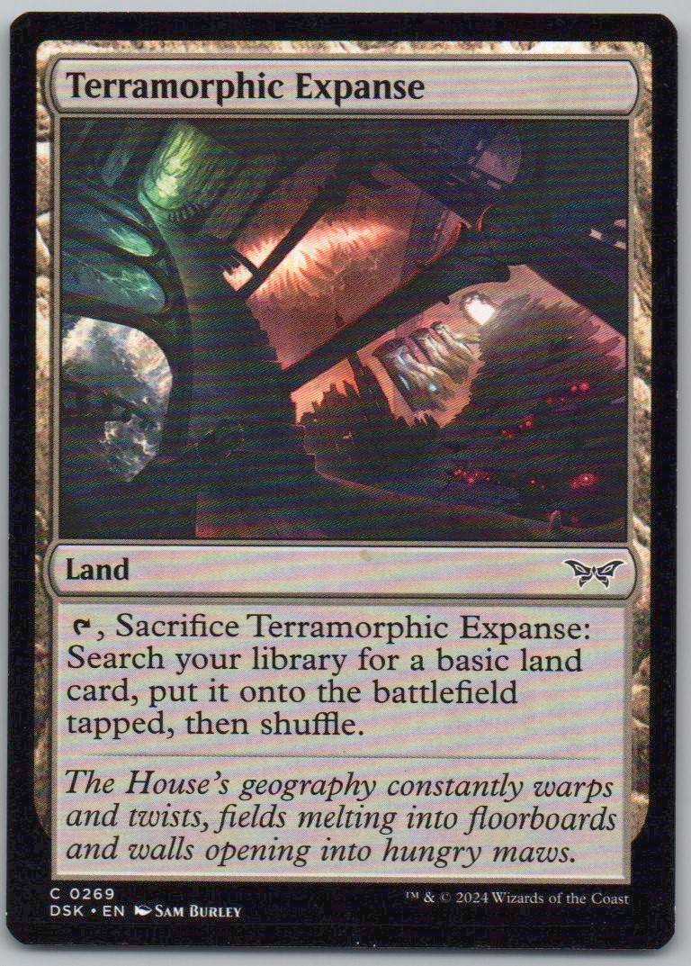 Terramorphic Expanse 269 Normal Land Card - Duskmourn: House of Horror