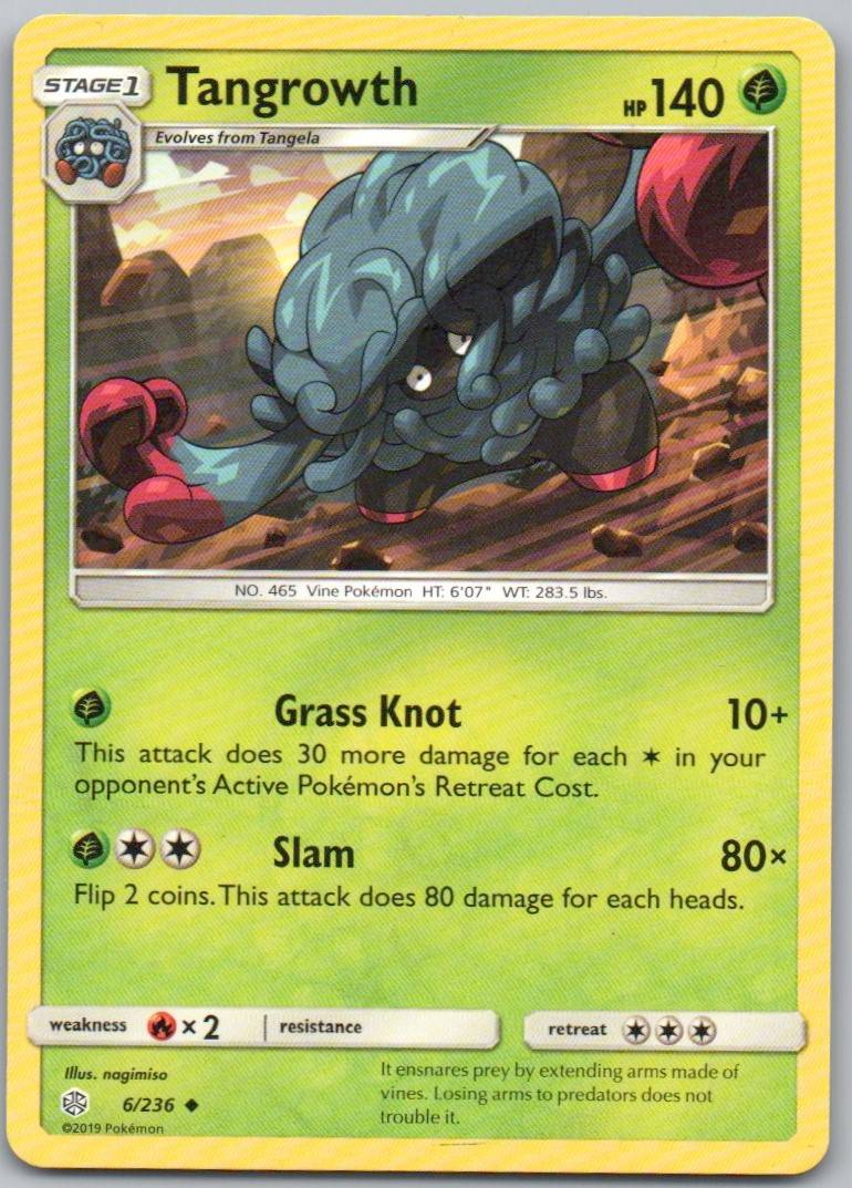 Tangrowth 006 Normal Grass Card - Cosmic Eclipse