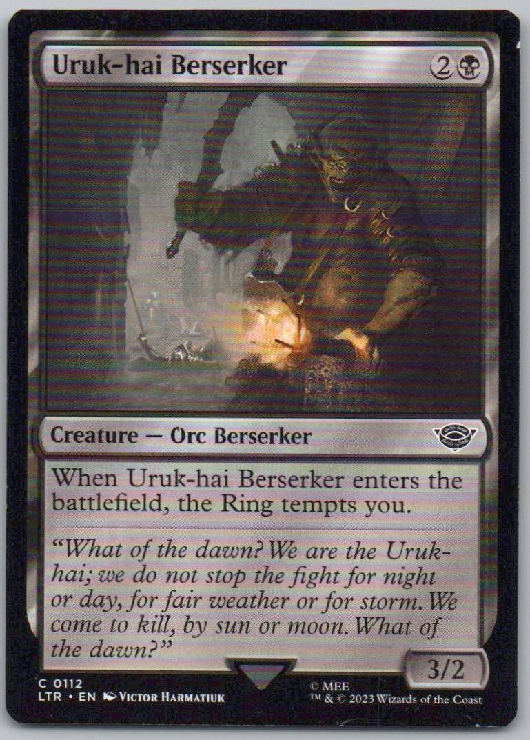Uruk-hai Berserker 112 Normal Creature Card - Universes Beyond: The Lord of the Rings: Tales of Middle-earth