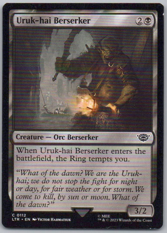 Uruk-hai Berserker 112 Normal Creature Card - Universes Beyond: The Lord of the Rings: Tales of Middle-earth