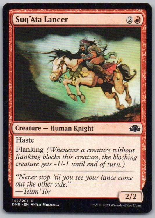 Suq'Ata Lancer 145 Normal Creature Card - Dominaria Remastered
