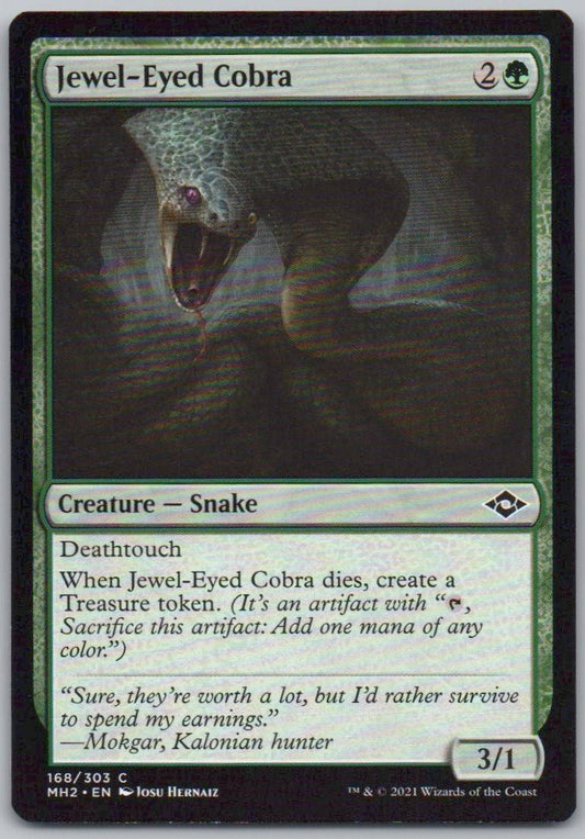Jewel-Eyed Cobra 168 0 Creature Card - Modern Horizons 2