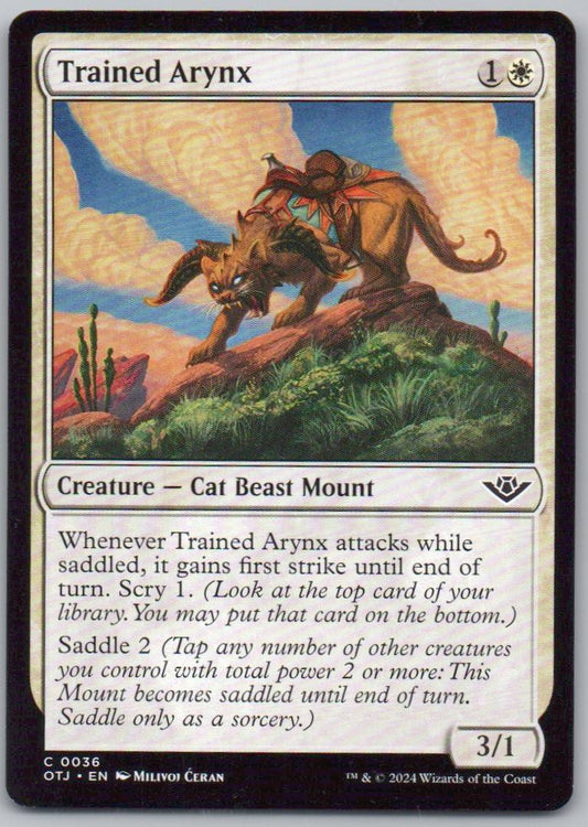 Trained Arynx 36 Normal Creature Card - Outlaws of Thunder Junction