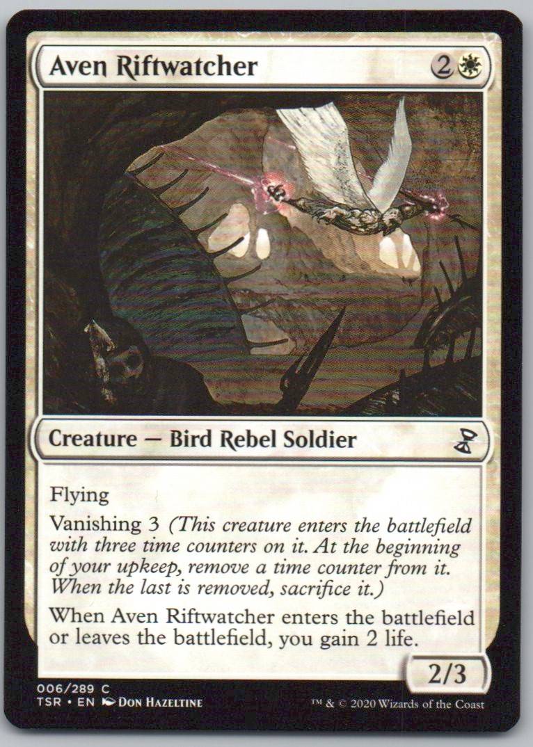 Aven Riftwatcher 6 Normal Creature Card - Time Spiral: Remastered