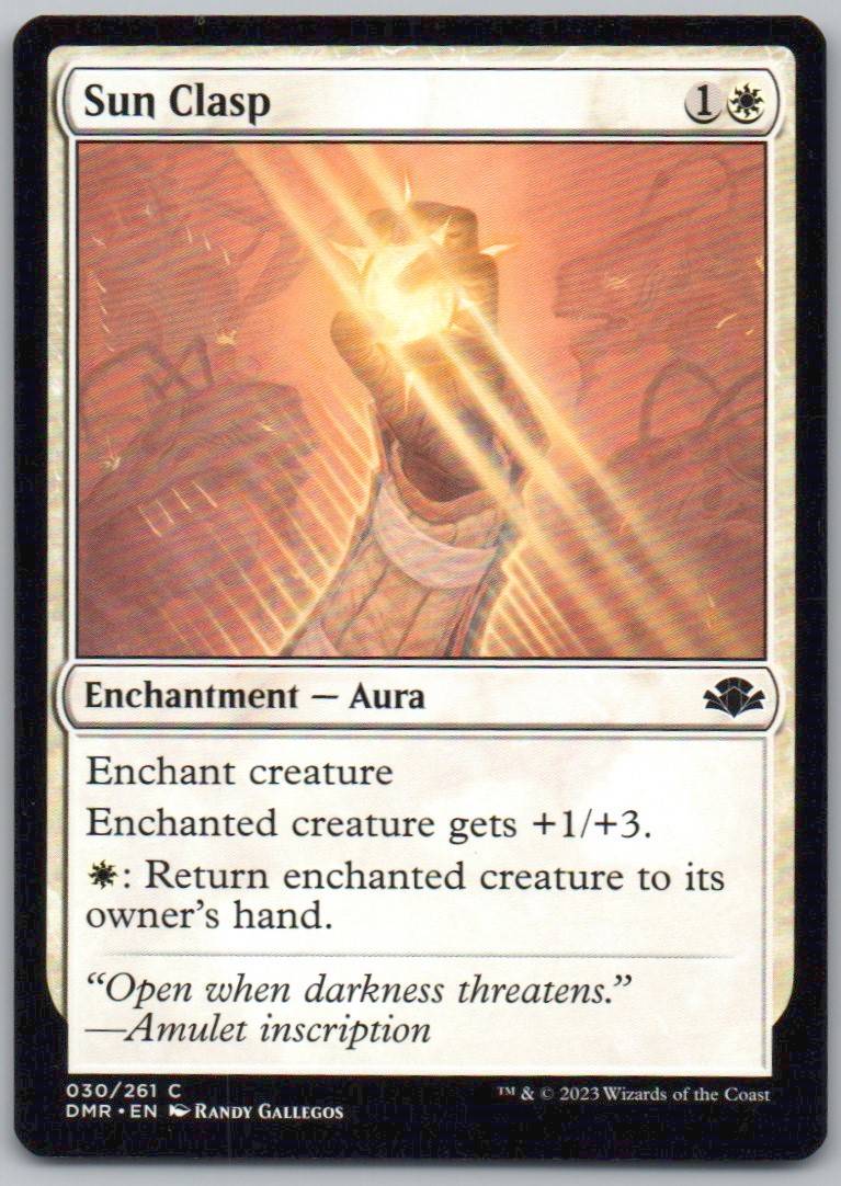 Sun Clasp 30 Normal Enchantment Card - Dominaria Remastered