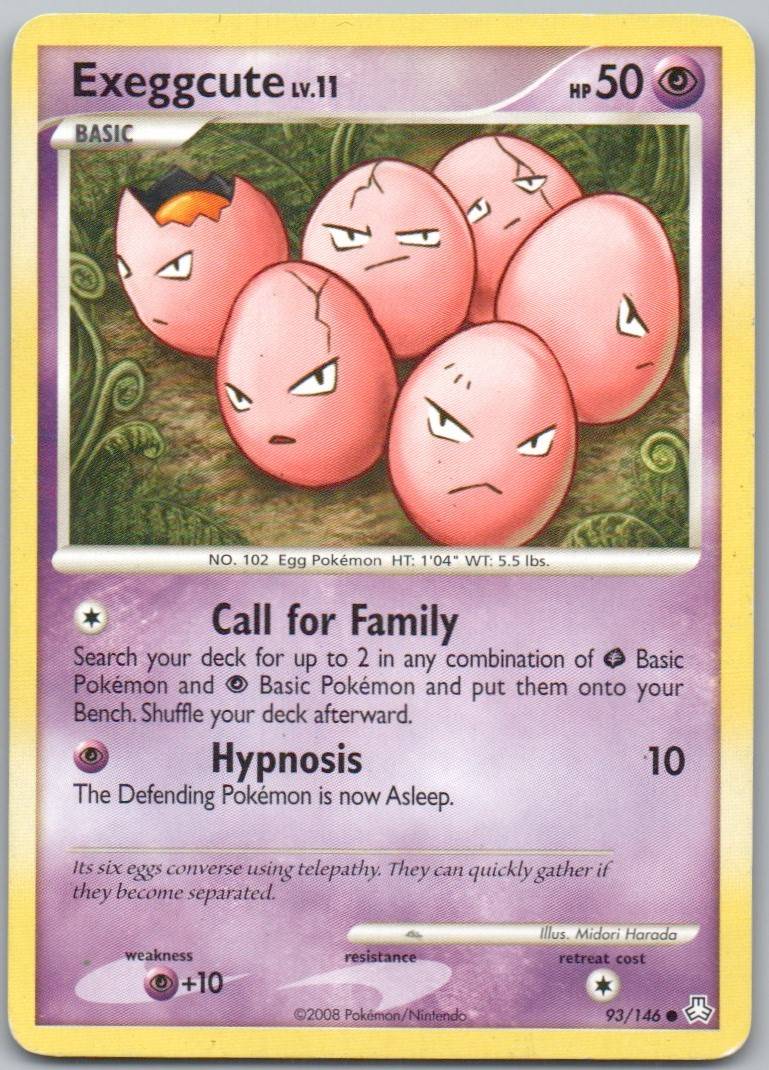 Exeggcute 093 Normal Psychic Card - Legends Awakened