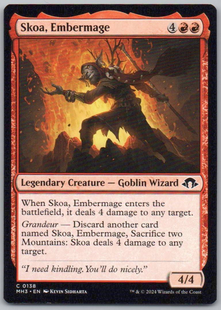 Skoa, Embermage 138 0 Legendary Card - Modern Horizons 3