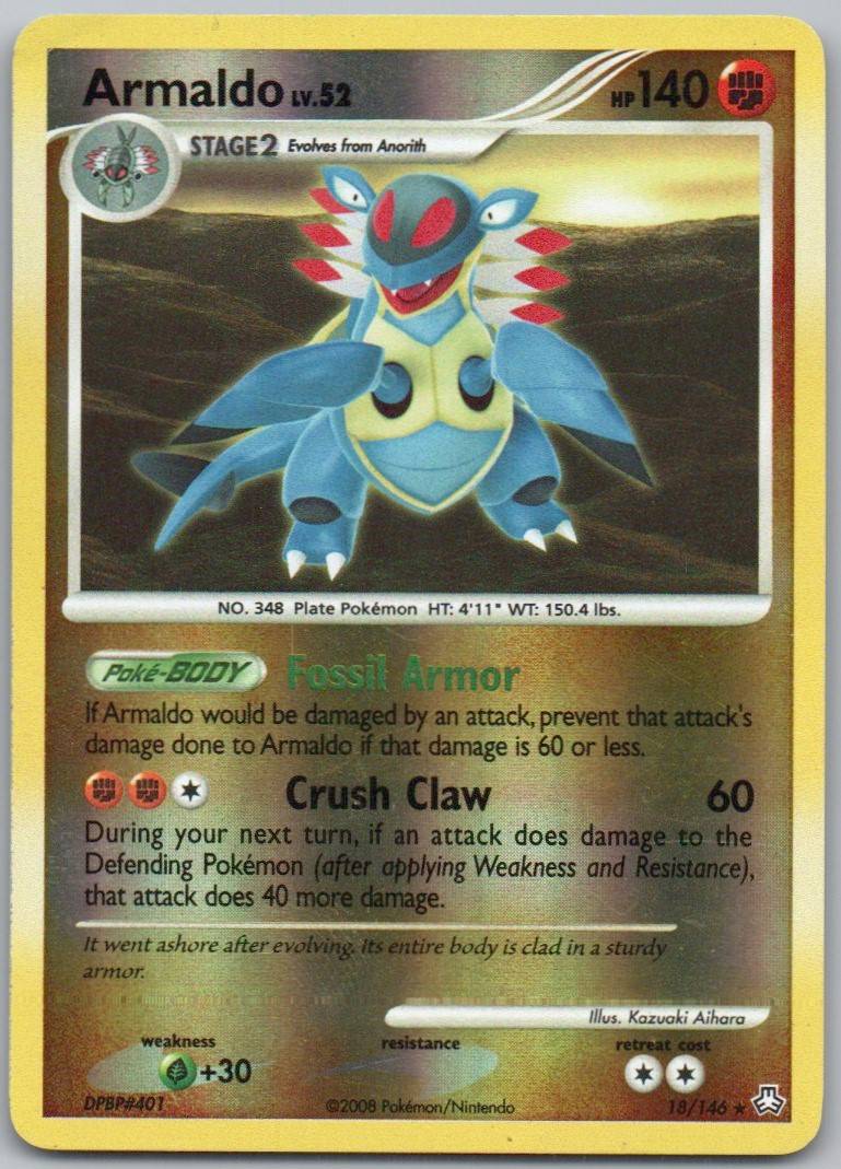 Armaldo 018 Normal Fighting Card - Legends Awakened