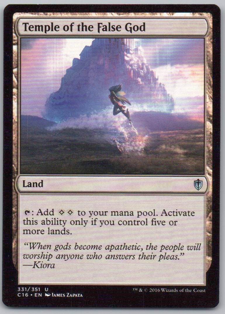 Temple of the False God 331 Normal Land Card - Commander 2016