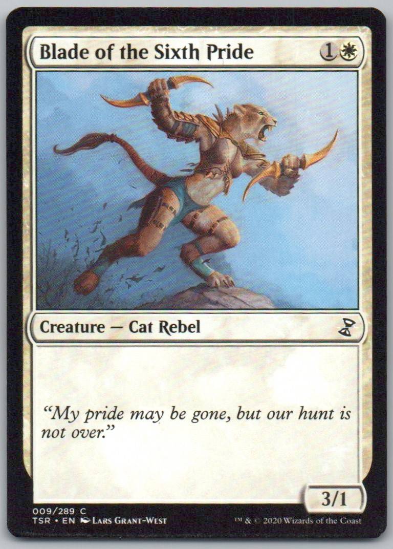 Blade of the Sixth Pride 9 Normal Creature Card - Time Spiral: Remastered