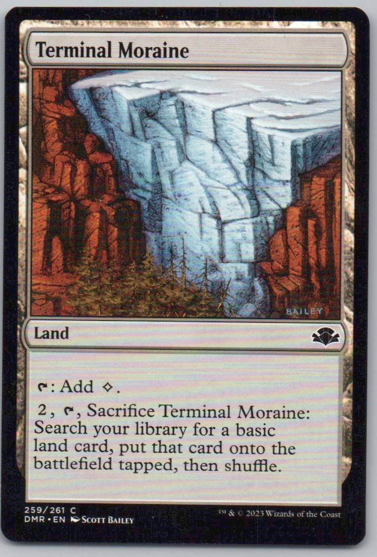 Terminal Moraine 259 Normal Land Card - Dominaria Remastered