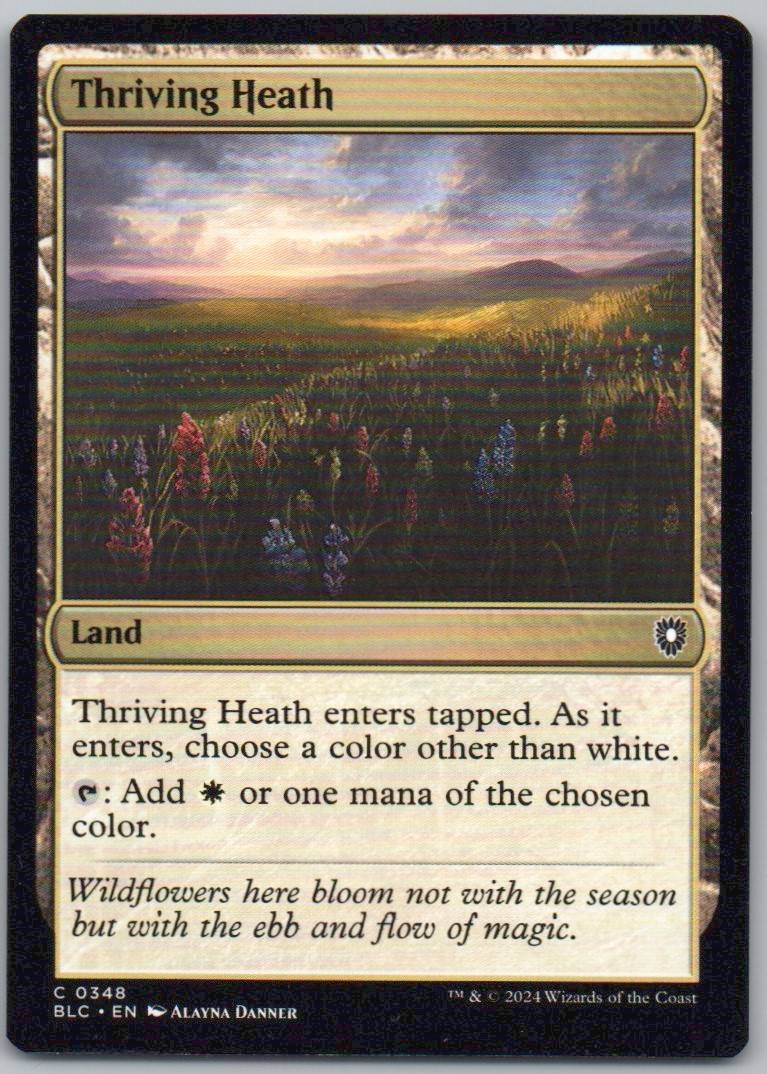 Thriving Heath 348 Normal Land Card - Commander: Bloomburrow