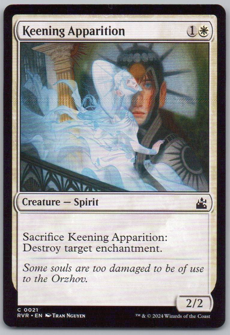 Keening Apparition 21 Normal Creature Card - Ravnica Remastered