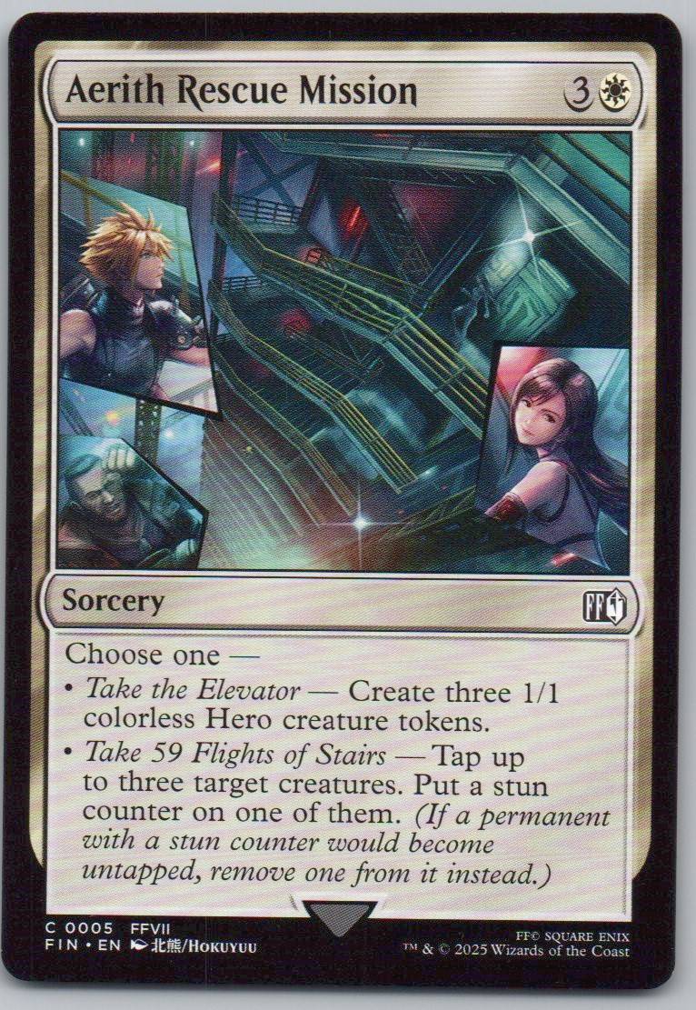Aerith Rescue Mission 5 Normal Sorcery Card - FINAL FANTASY
