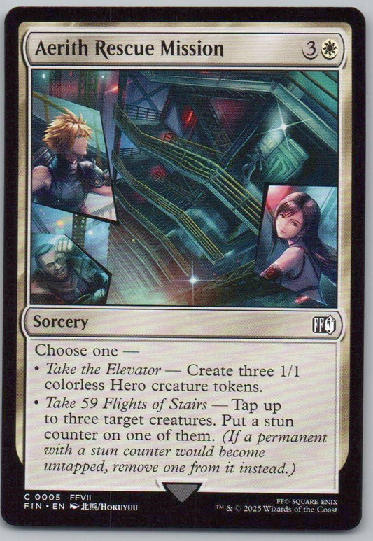 Aerith Rescue Mission 5 Normal Sorcery Card - FINAL FANTASY