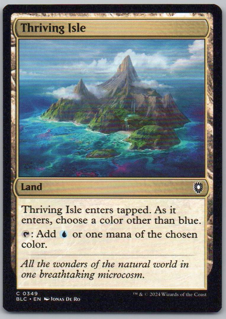 Thriving Isle 349 Normal Land Card - Commander: Bloomburrow
