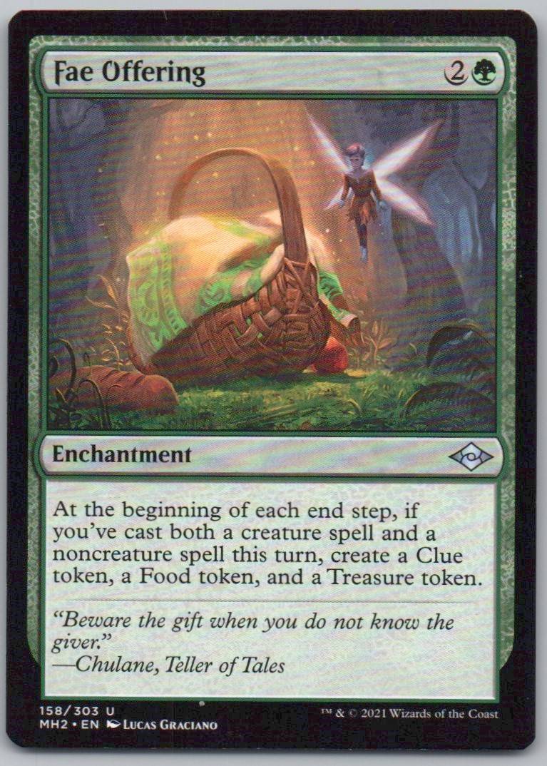 Fae Offering 158 Normal Enchantment Card - Modern Horizons 2