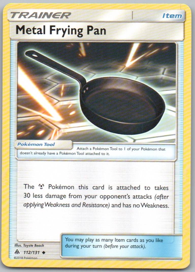 Metal Frying Pan 112 Normal Trainner Card - Forbidden Light