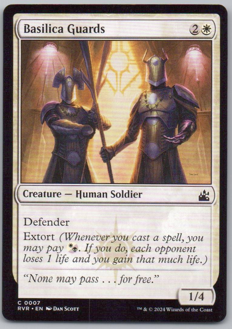 Basilica Guards 7 Normal Creature Card - Ravnica Remastered