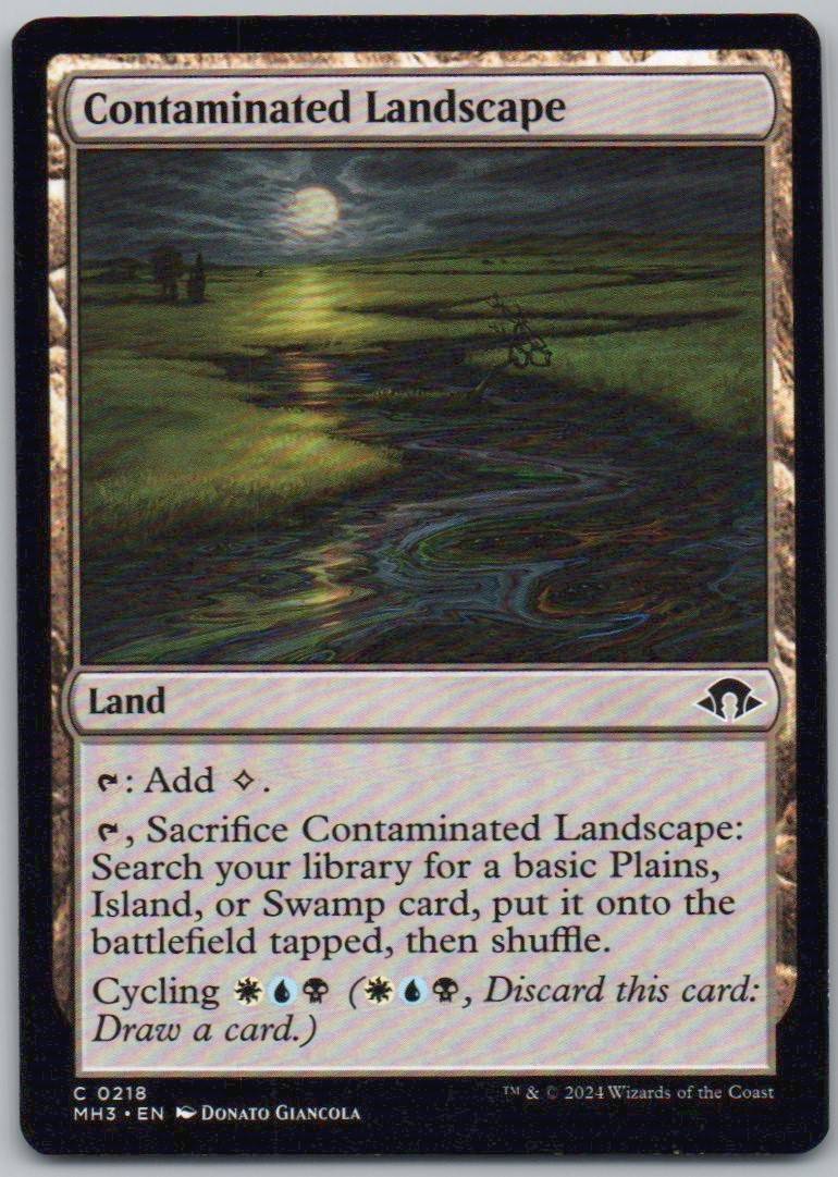 Contaminated Landscape 218 0 Land Card - Modern Horizons 3