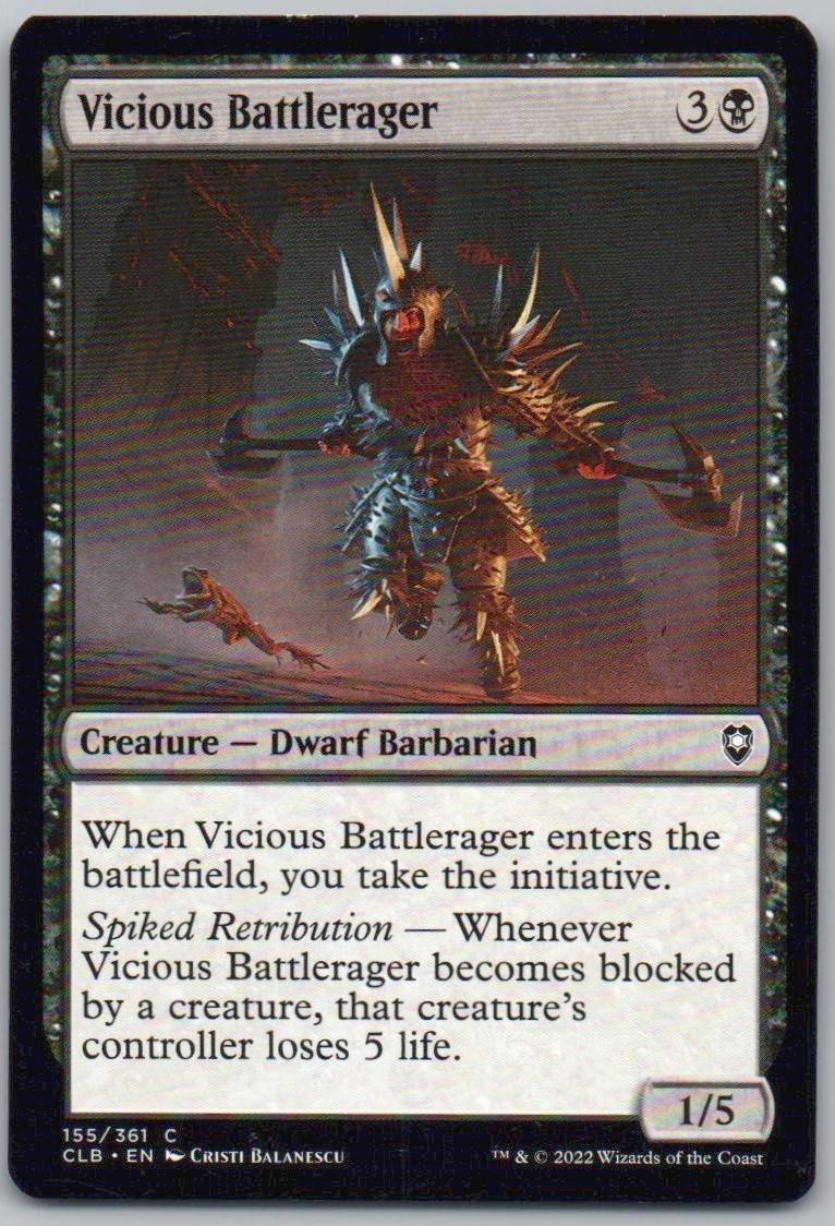 Vicious Battlerager 155 Normal Creature Card - Commander Legends: Battle for Baldur's Gate
