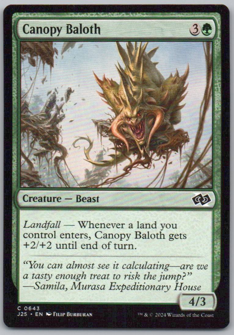 Canopy Baloth 643 0 Creature Card - Foundations Jumpstart