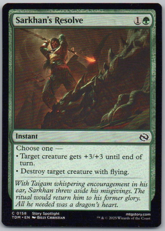 Sarkhan's Resolve 158 Normal Instant Card - Tarkir: Dragonstorm