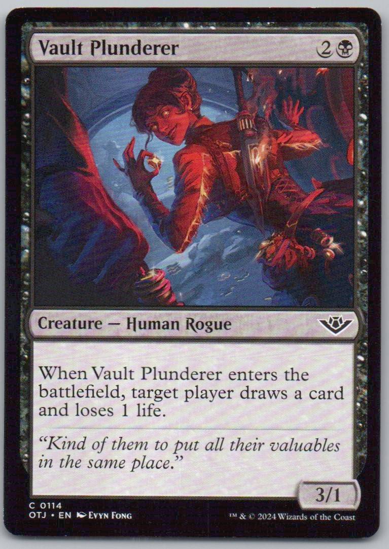 Vault Plunderer 114 Normal Creature Card - Outlaws of Thunder Junction