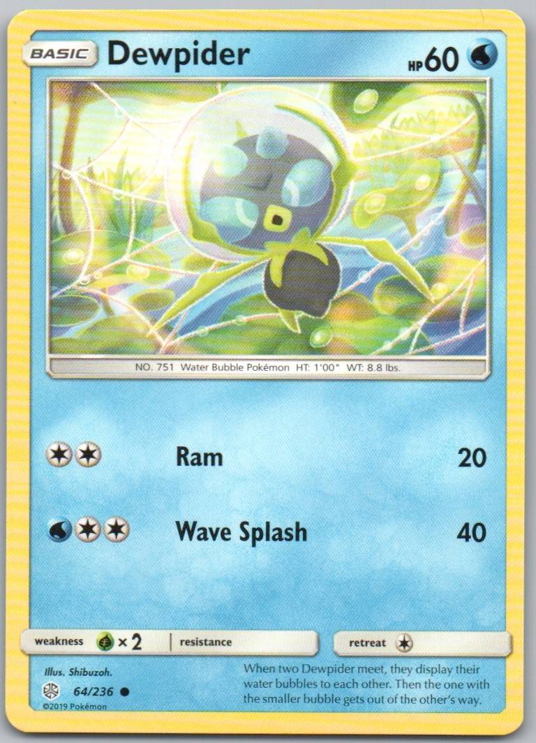 Dewpider 064 Normal Water Card - Cosmic Eclipse