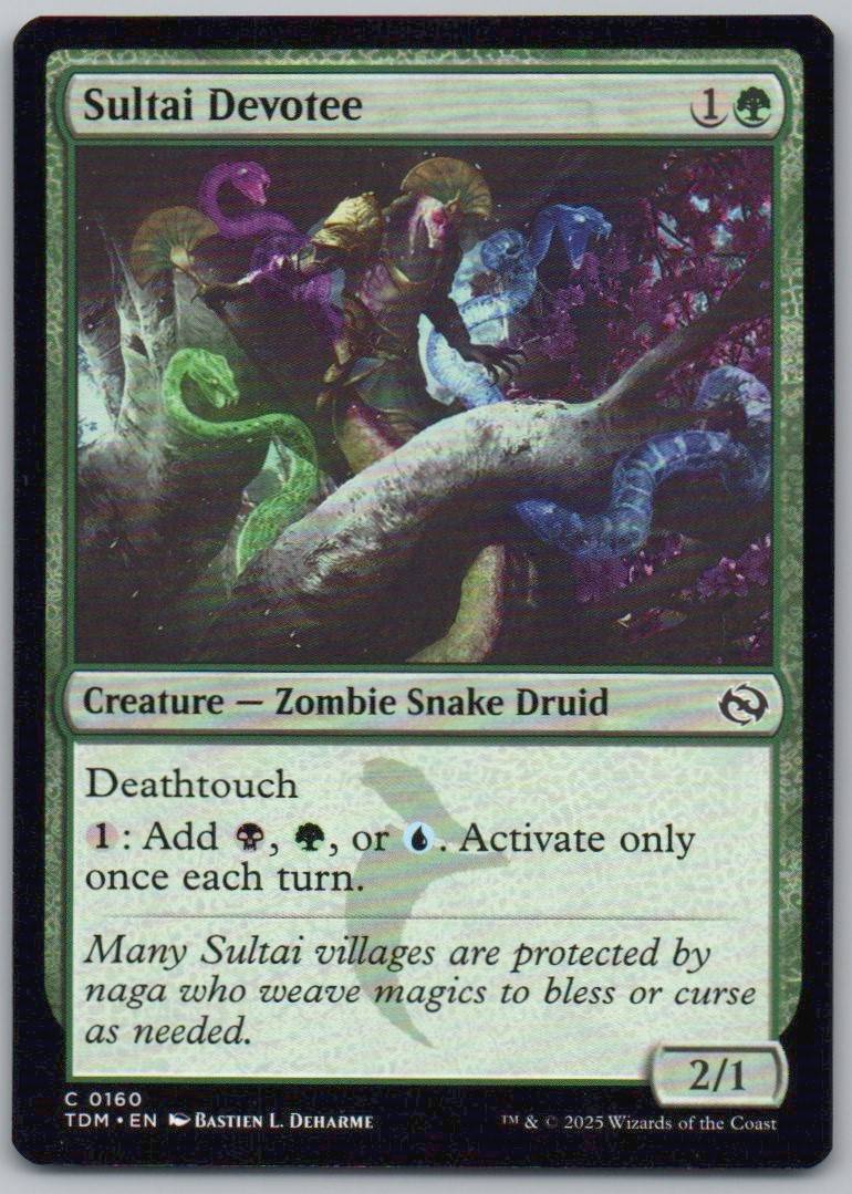 Sultai Devotee 160 Normal Creature Card - Tarkir: Dragonstorm