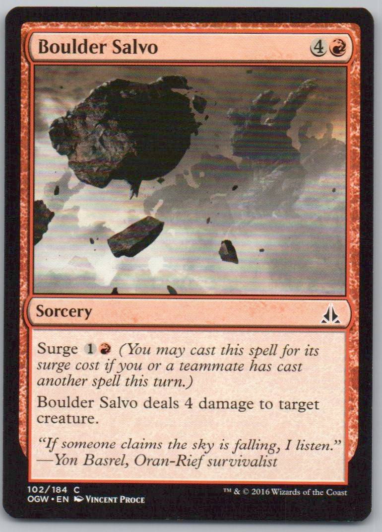 Boulder Salvo 102 Normal Sorcery Card - Oath of the Gatewatch