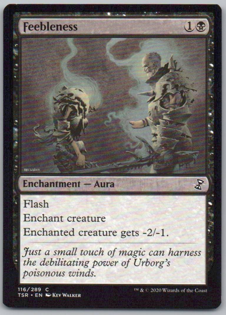 Feebleness 116 Normal Enchantment Card - Time Spiral: Remastered