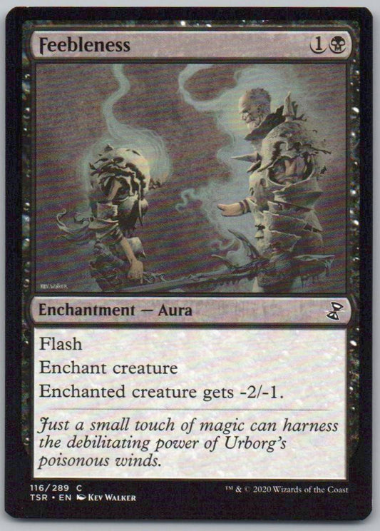 Feebleness 116 Normal Enchantment Card - Time Spiral: Remastered