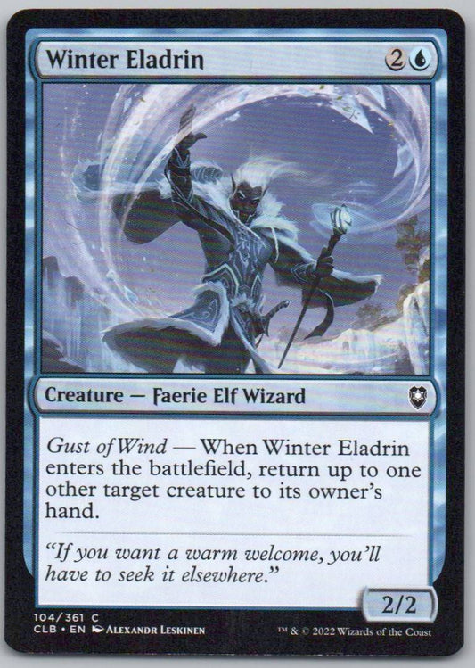 Winter Eladrin 104 Normal Creature Card - Commander Legends: Battle for Baldur's Gate
