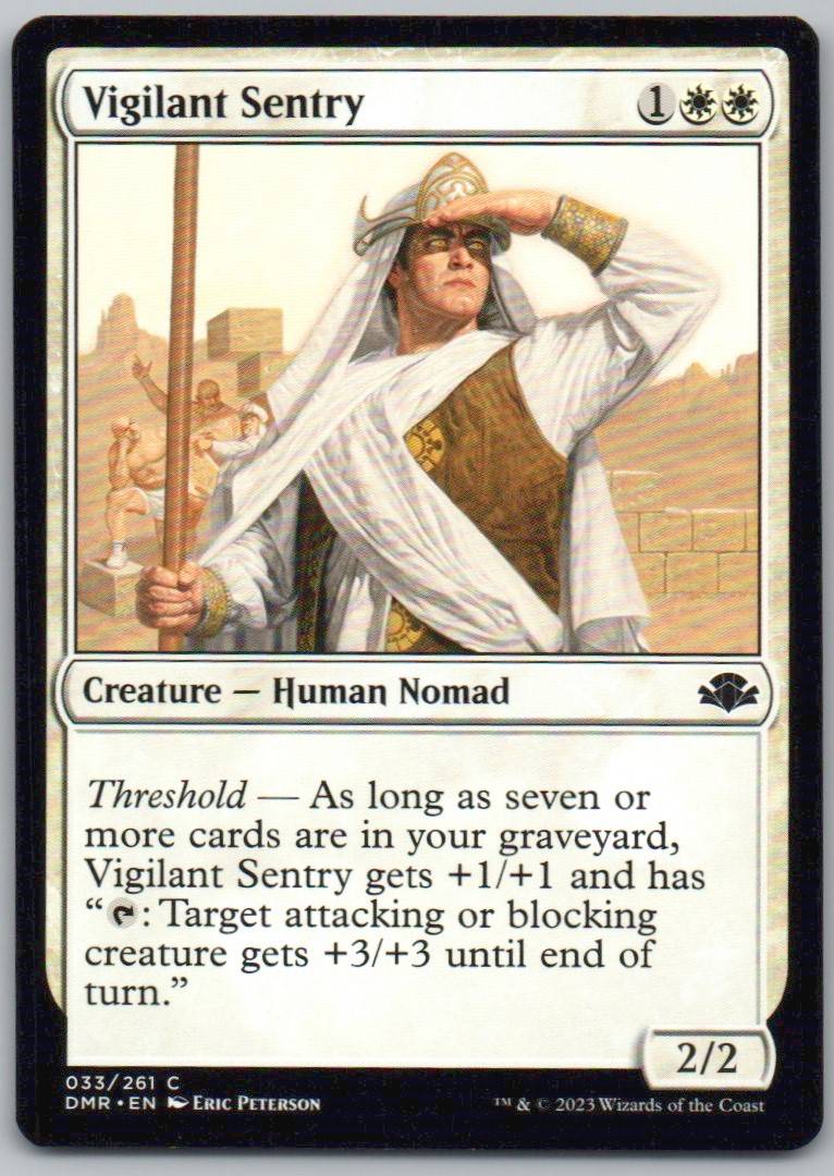 Vigilant Sentry 33 Normal Creature Card - Dominaria Remastered