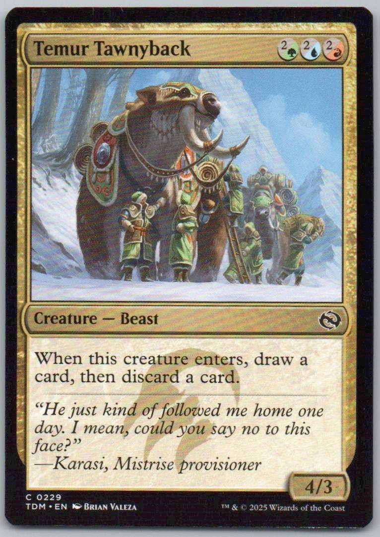 Temur Tawnyback 229 Normal Creature Card - Tarkir: Dragonstorm